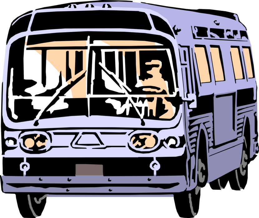 Vintage Trolleybus Illustration PNG Image