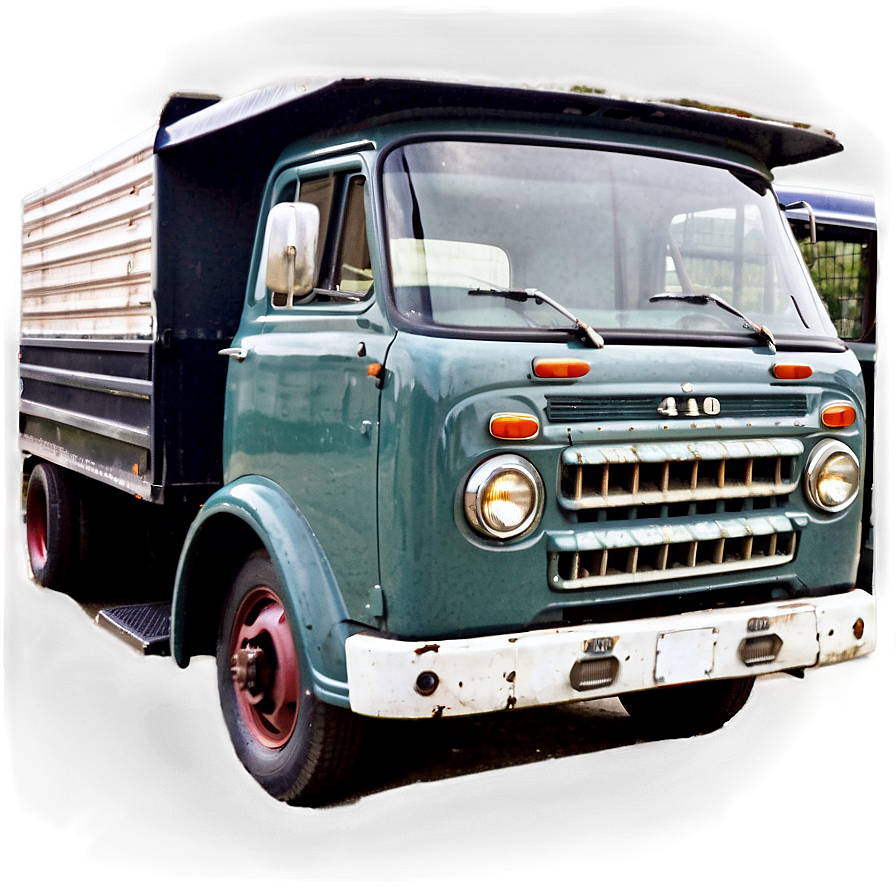 Vintage Truck Front View Png Lpk PNG Image