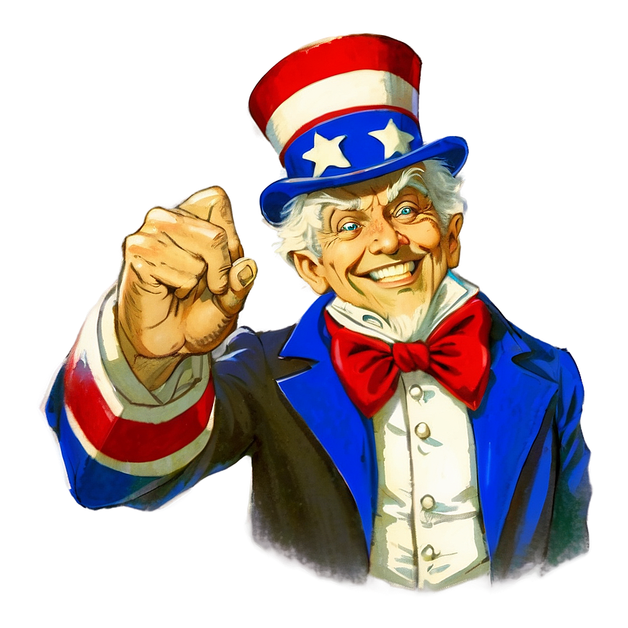 Vintage Uncle Sam Png Mgn12 PNG Image