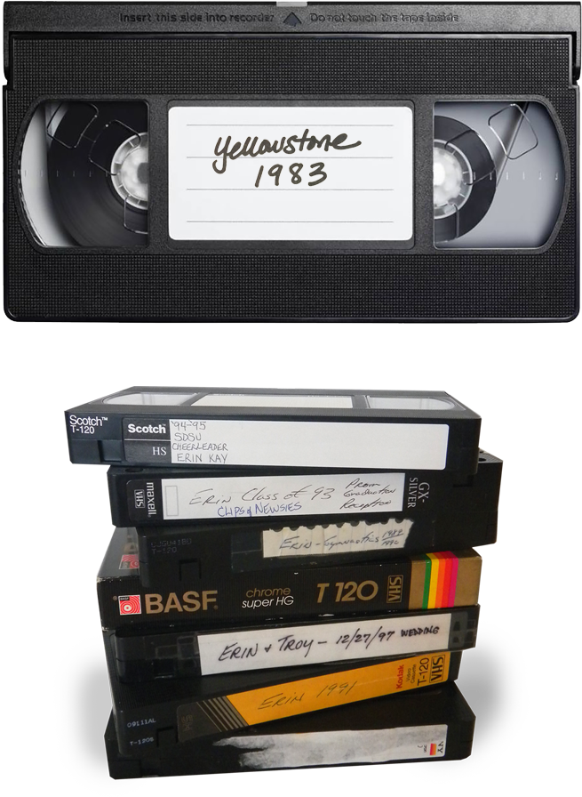 Vintage V H S Tape Collection1980s PNG Image