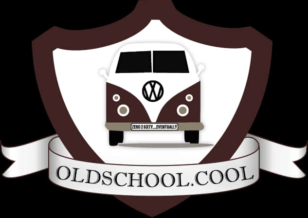 Vintage V W Bus Oldschool Cool Graphic PNG Image