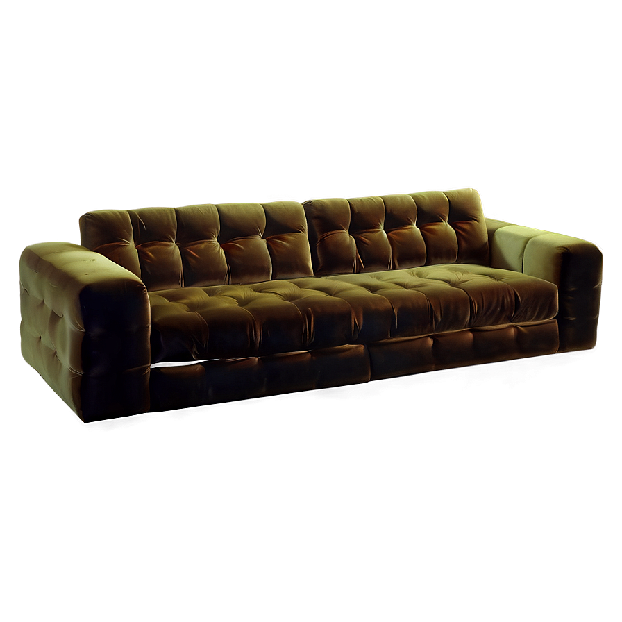 Vintage Velvet Couch Png Ilt PNG Image