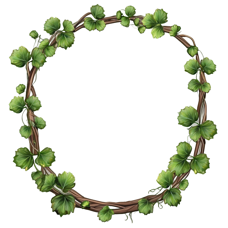 Vintage Vine Frame Png Kvs PNG Image