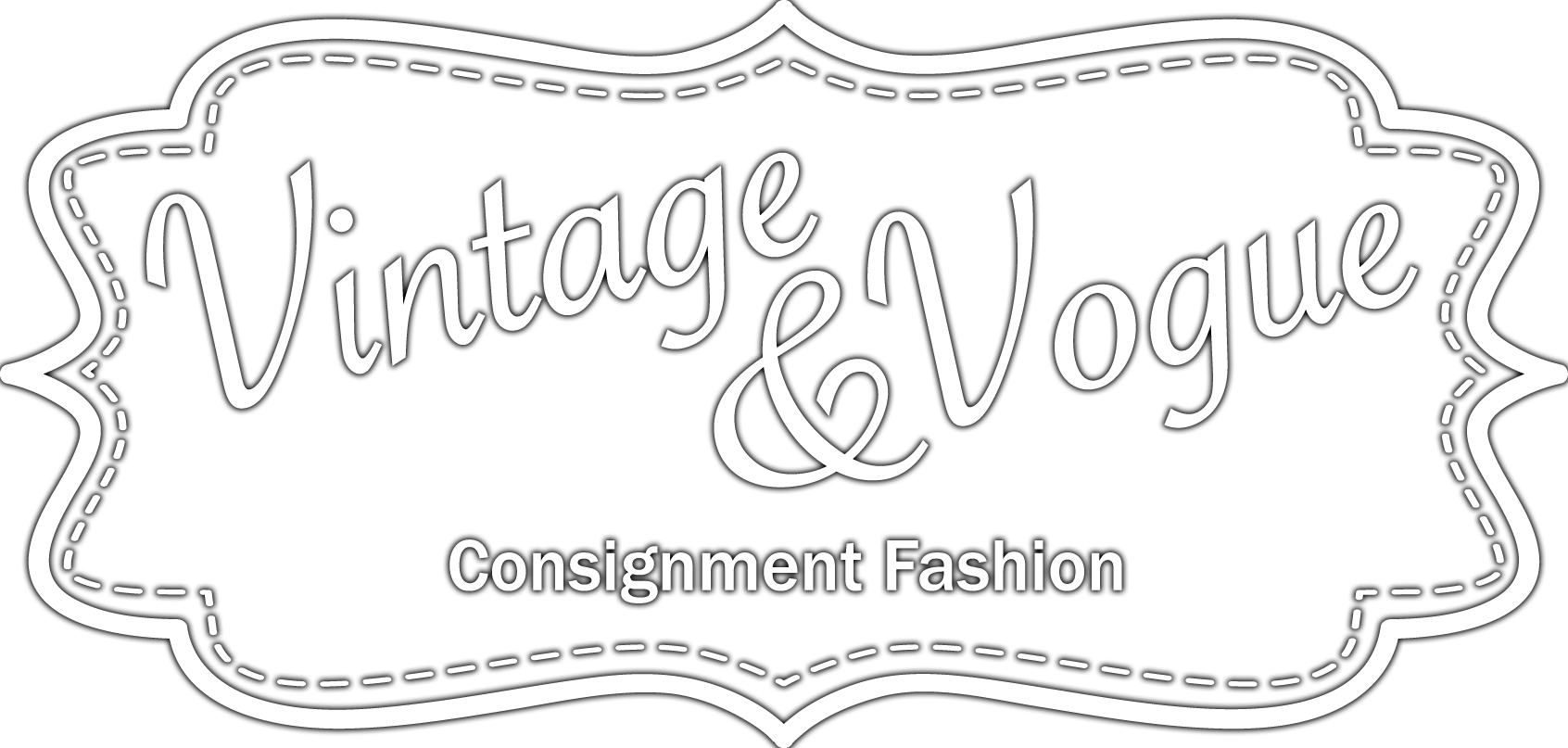 Vintage Vogue Consignment Fashion Logo PNG Image