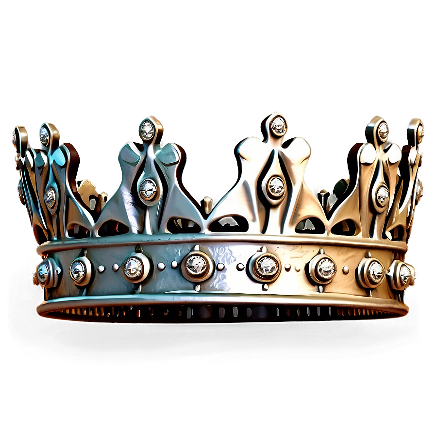 Vintage White Crown Png Tpe PNG Image