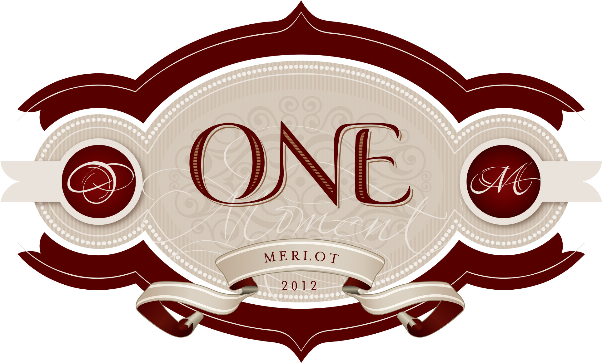 Vintage Wine Label Merlot2012 PNG Image