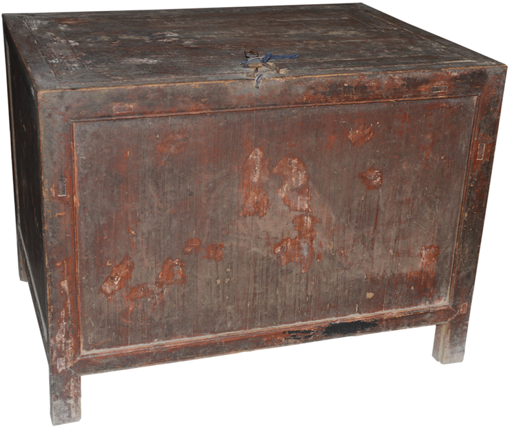 Vintage Wooden Cabinet Distressed Texture PNG Image