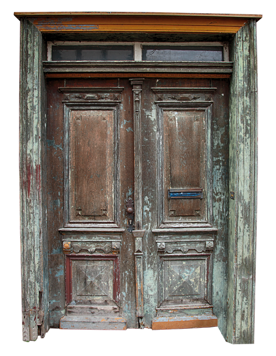 Vintage Wooden Door Texture PNG Image