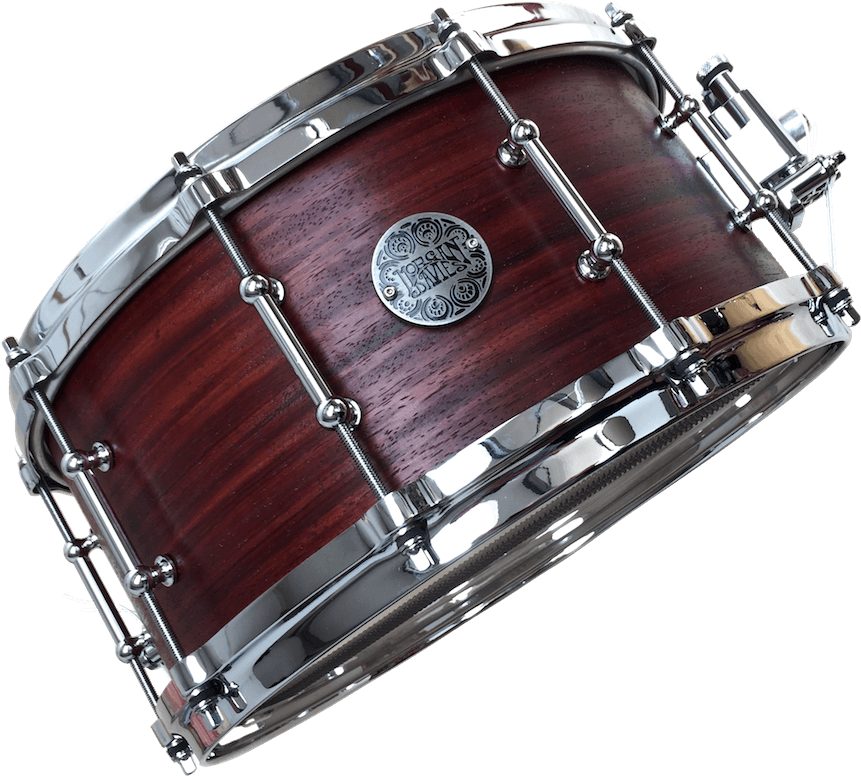 Vintage Wooden Snare Drum PNG Image