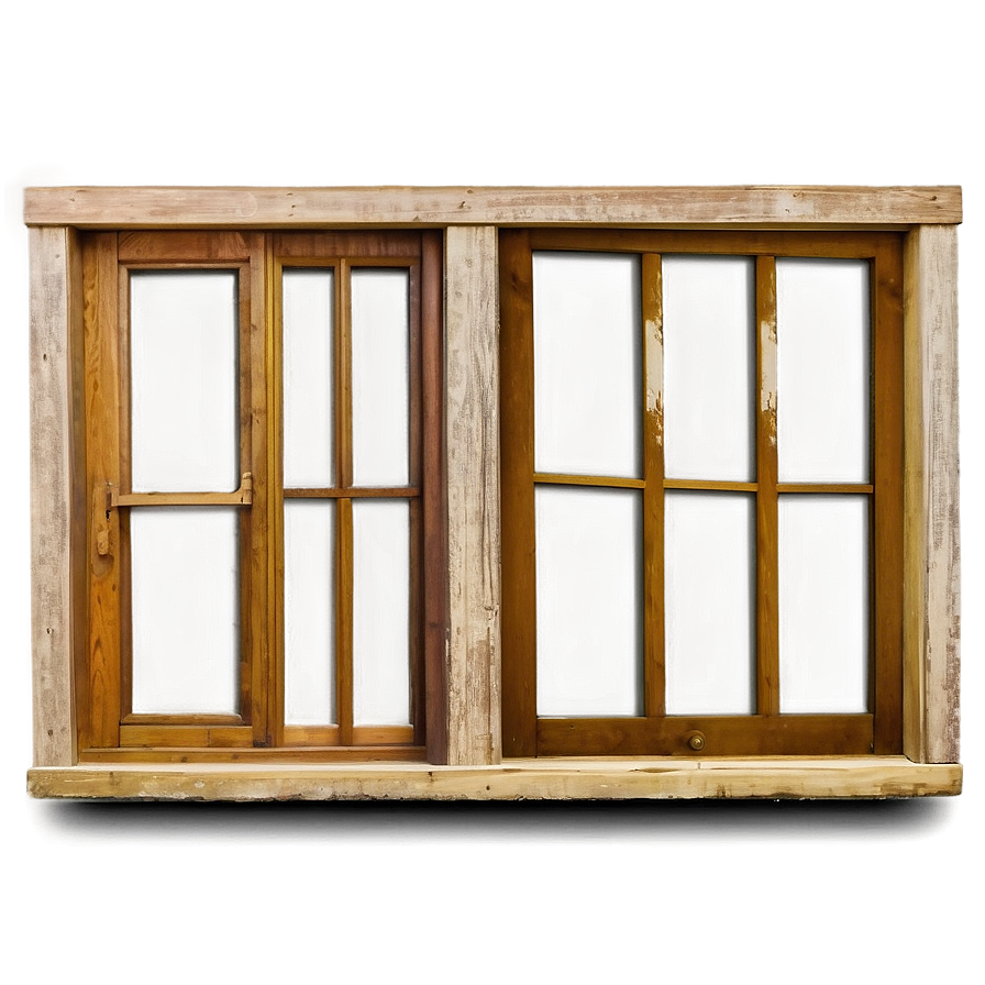 Vintage Wooden Window Png Xap PNG Image