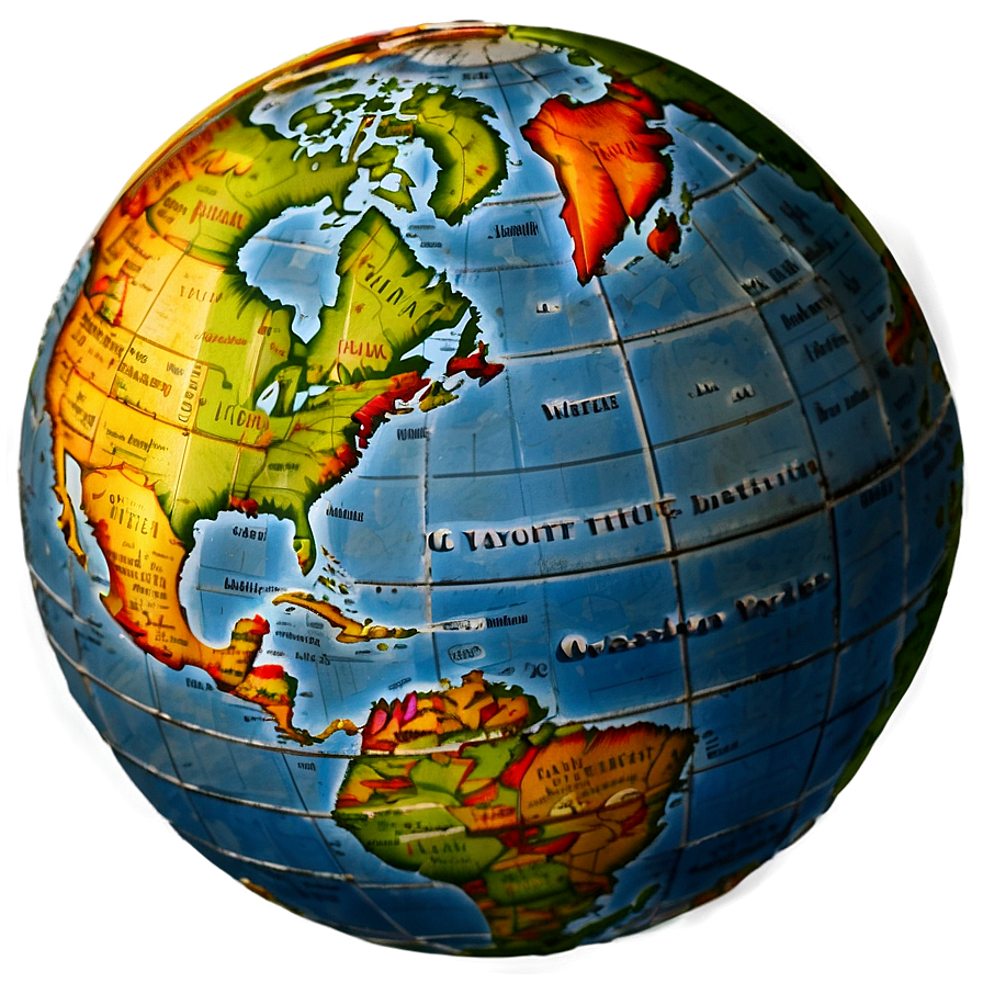 Vintage World Globe Png 29 PNG Image