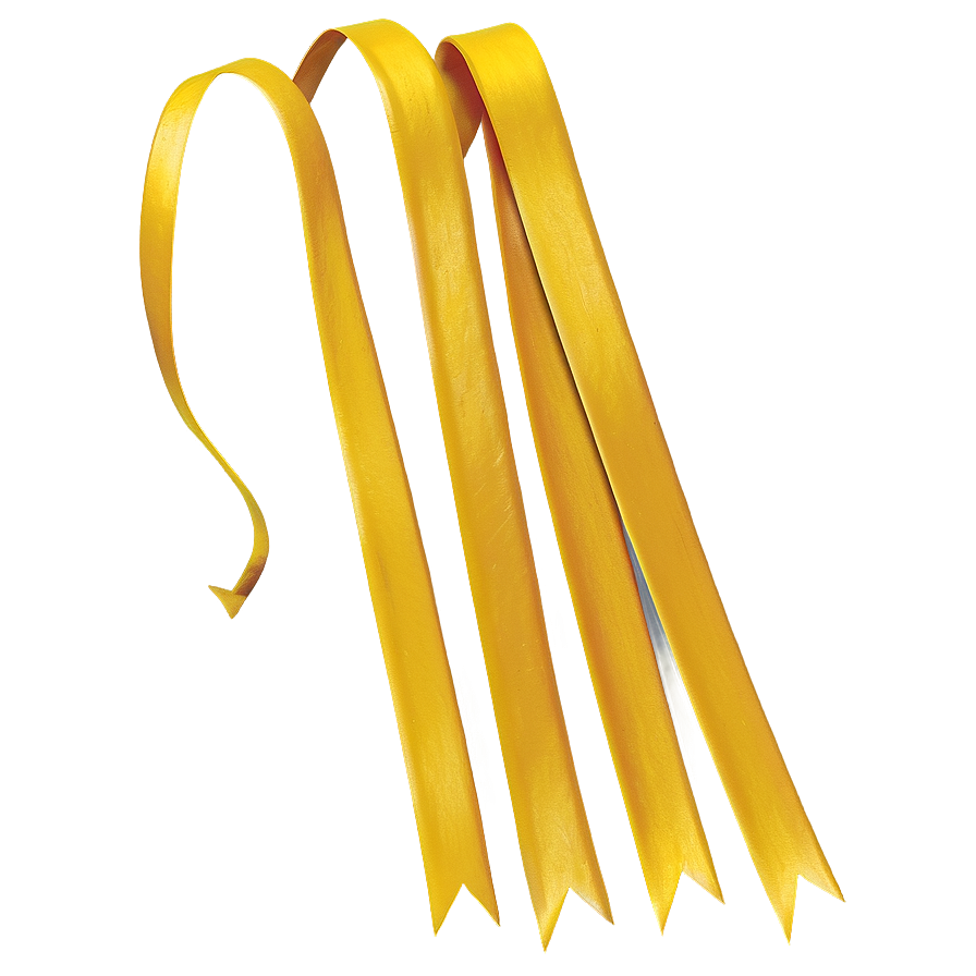 Vintage Yellow Ribbon Png 06262024 PNG Image