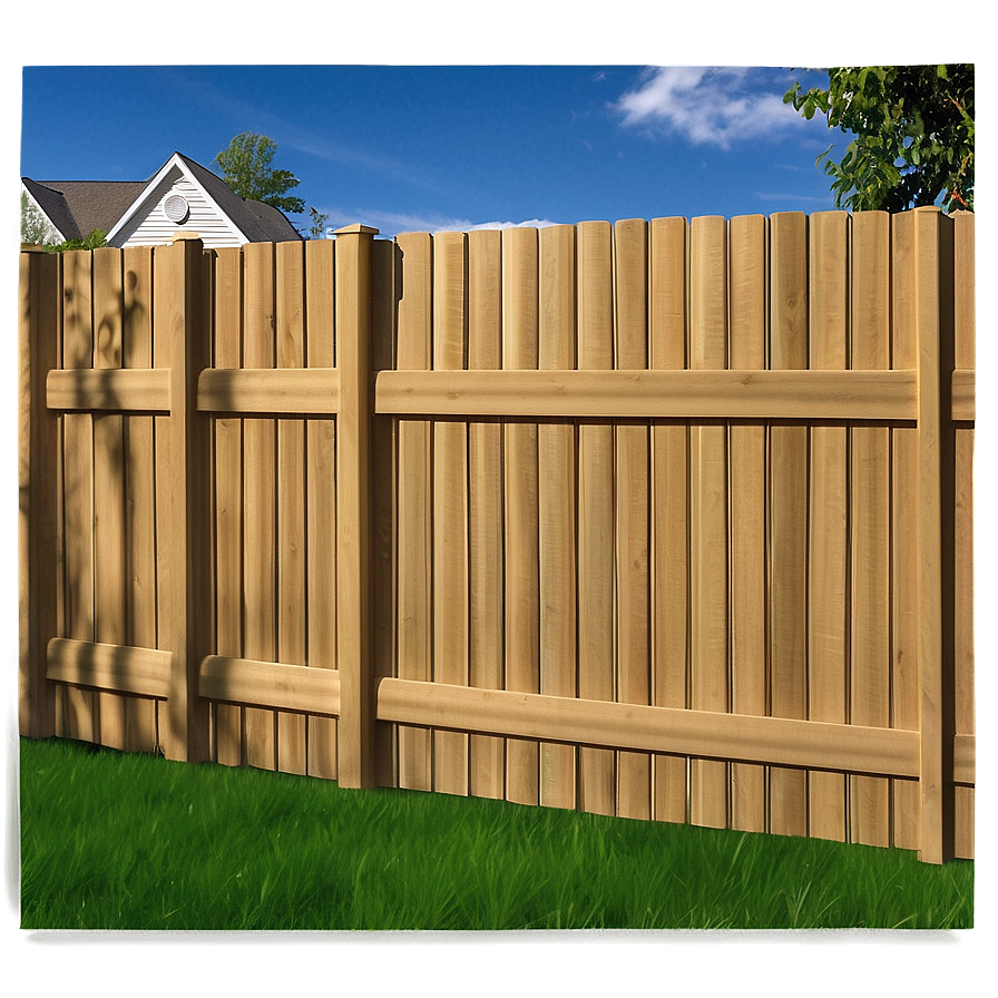 Vinyl Privacy Fence Png 1 PNG Image