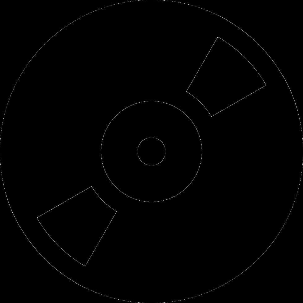 Vinyl_ Record_ Silhouette_ Vector PNG Image