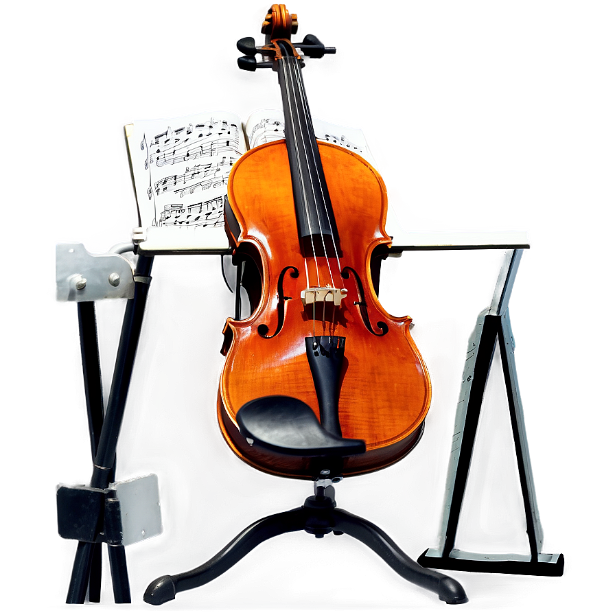 Viola With Music Stand Png 75 PNG Image