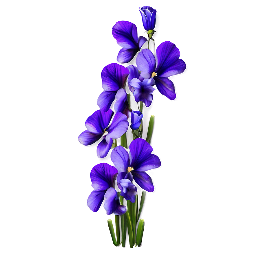 Violet Bouquet Png 05242024 PNG Image