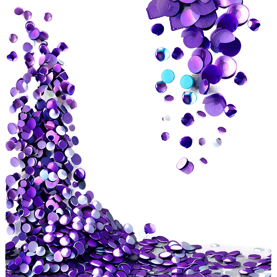 Violet Confetti Png Ifh17 PNG Image