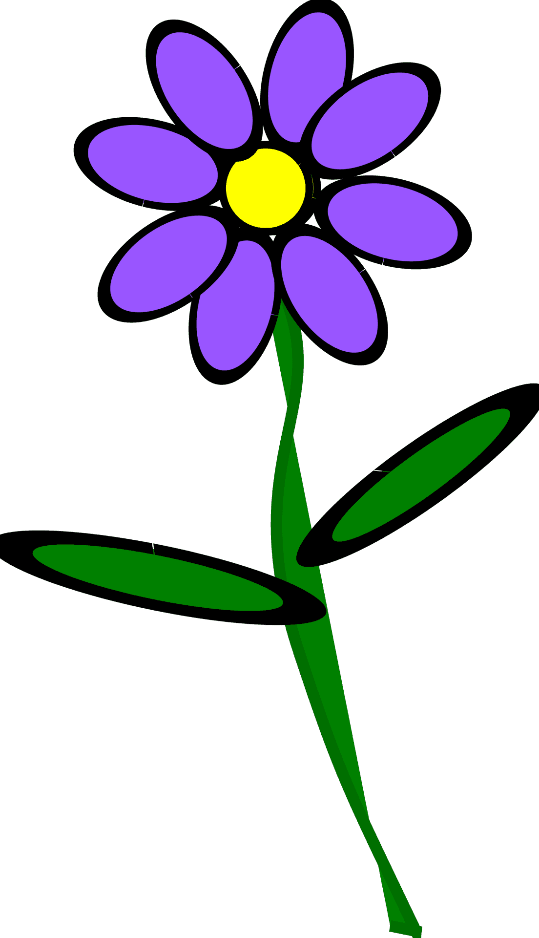 Violet Flower Illustration.png PNG Image