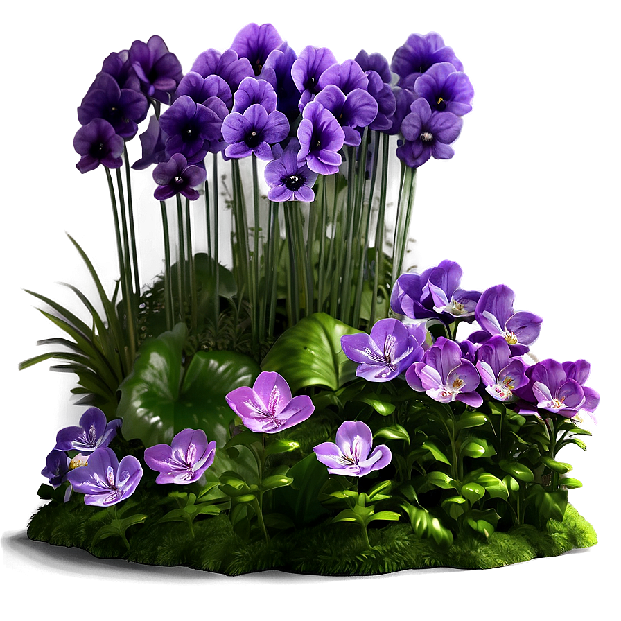 Violet Garden Png Xpm12 PNG Image