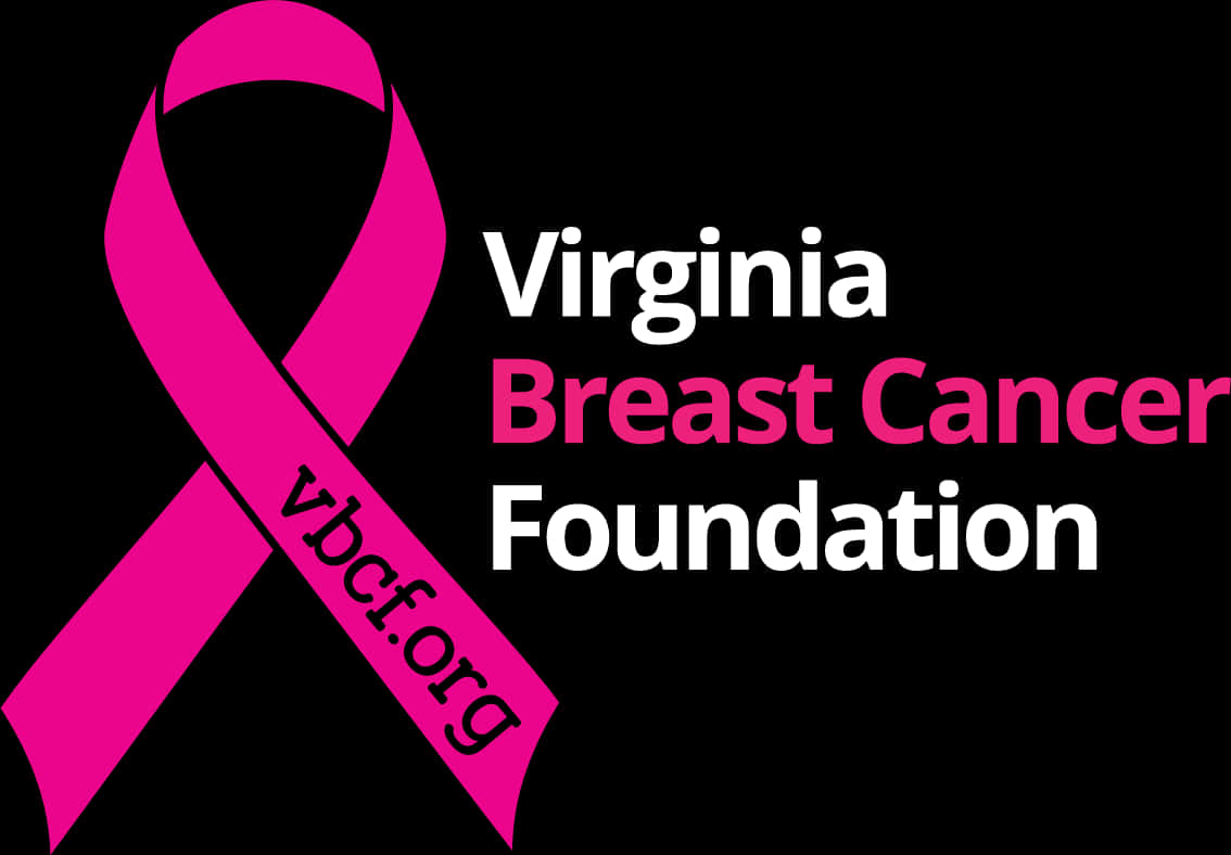 Virginia Breast Cancer Foundation Ribbon PNG Image