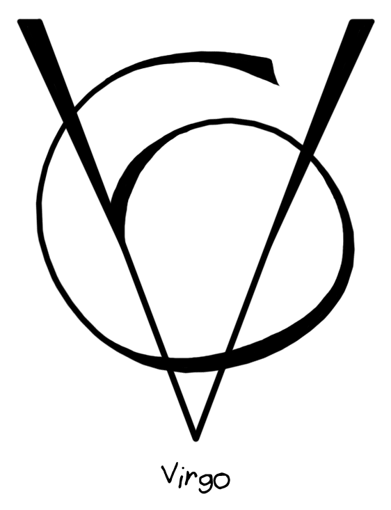 Virgo Zodiac Symbol PNG Image