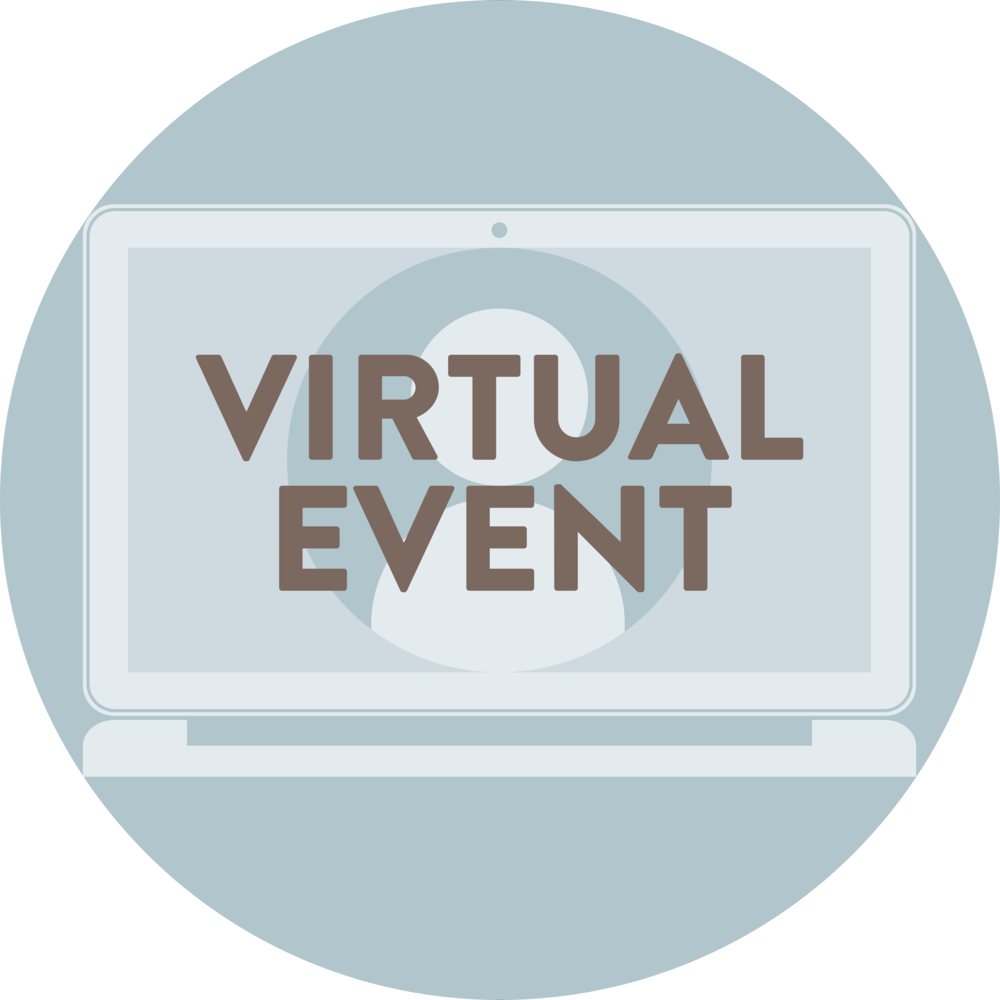 Virtual Event Announcement PNG Image