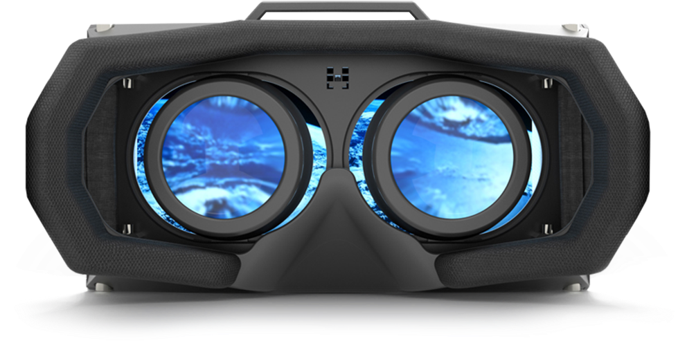 Virtual Reality Headset Clouds Reflection PNG Image