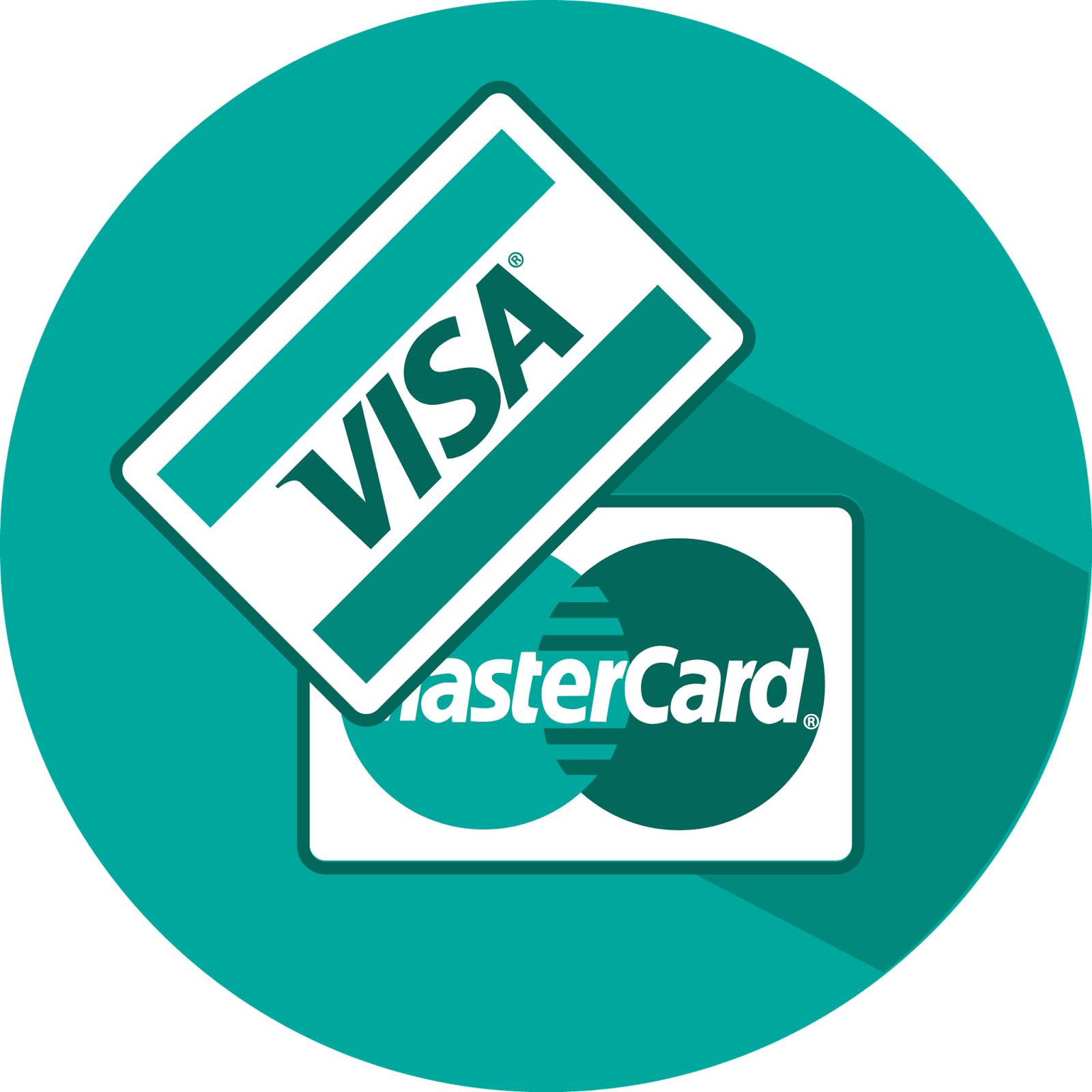 Visa Mastercard Logos Graphic PNG Image