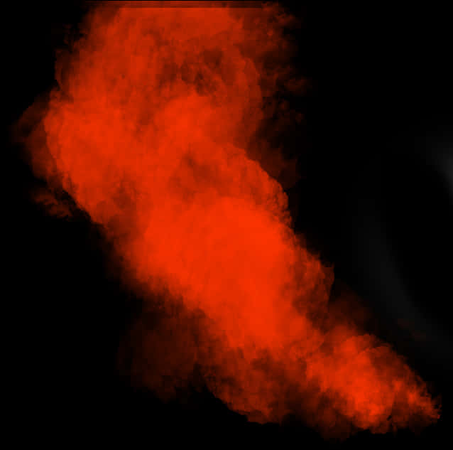 Vivid Red Smoke Effect PNG Image