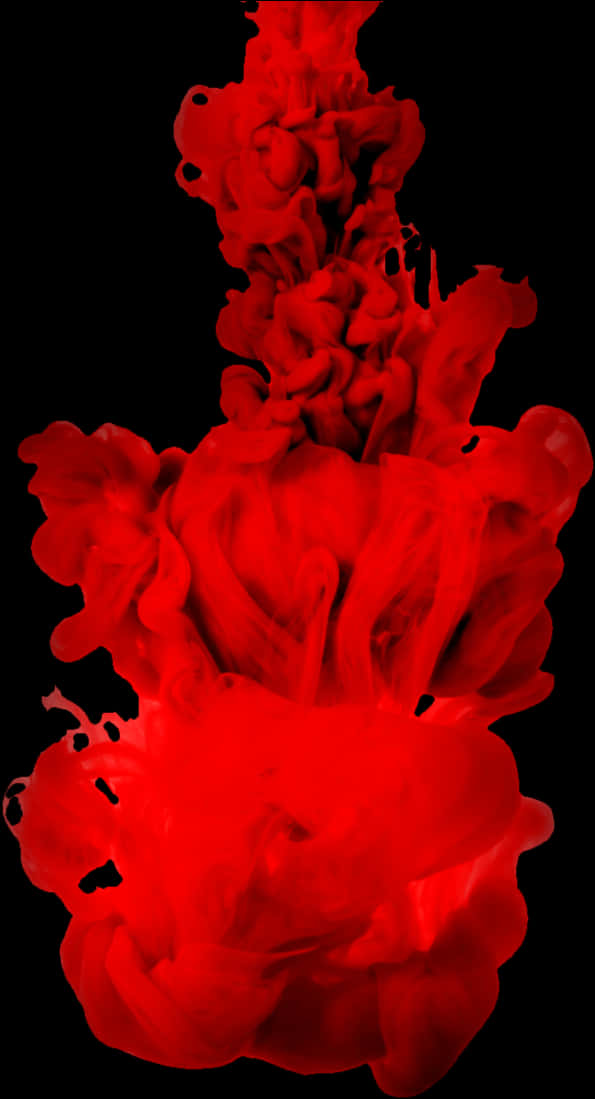 Vivid_ Red_ Smoke_ Plume PNG Image