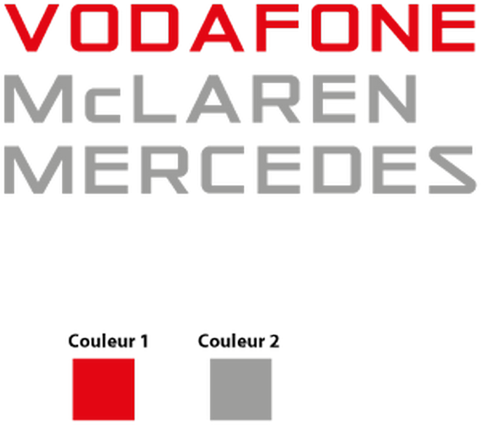 Vodafone Mc Laren Mercedes Logo Color Sample PNG Image