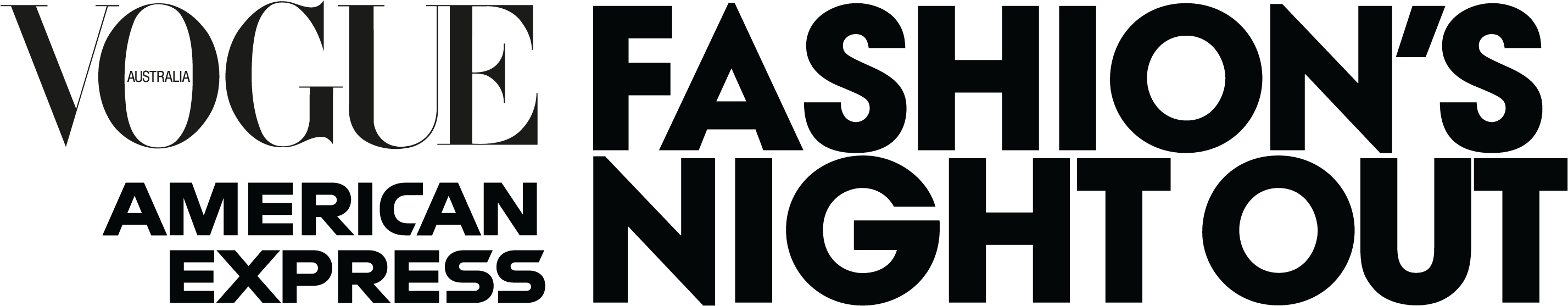 Vogue Fashions Night Out Logo PNG Image