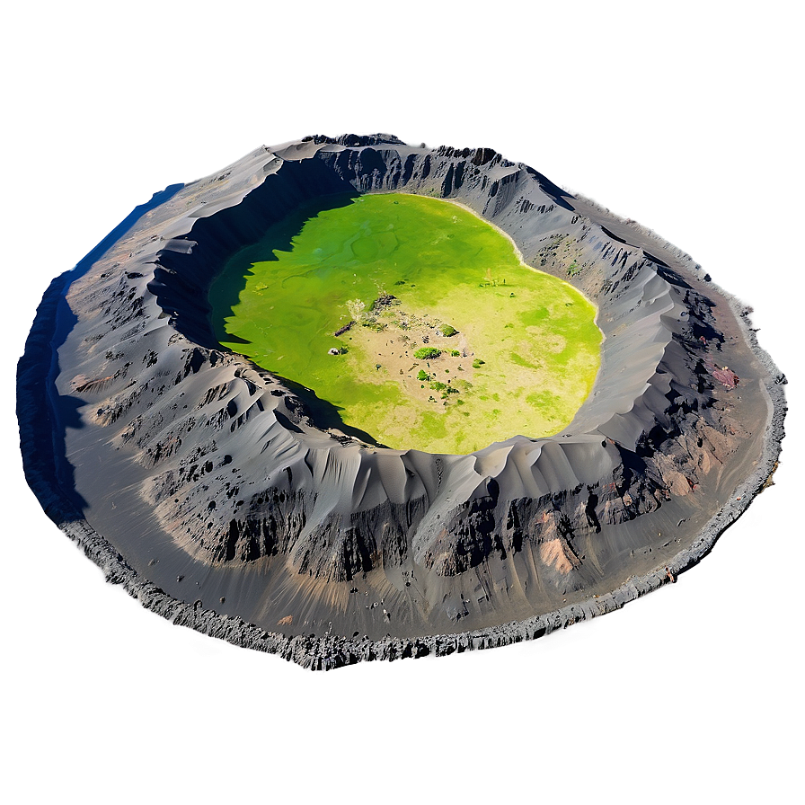 Volcanic Crater Lake Png Oai PNG Image