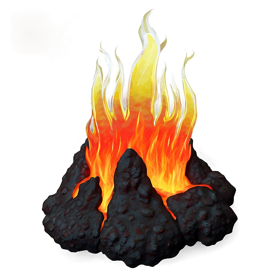 Volcanic Fire Effect Png Yhk67 PNG Image