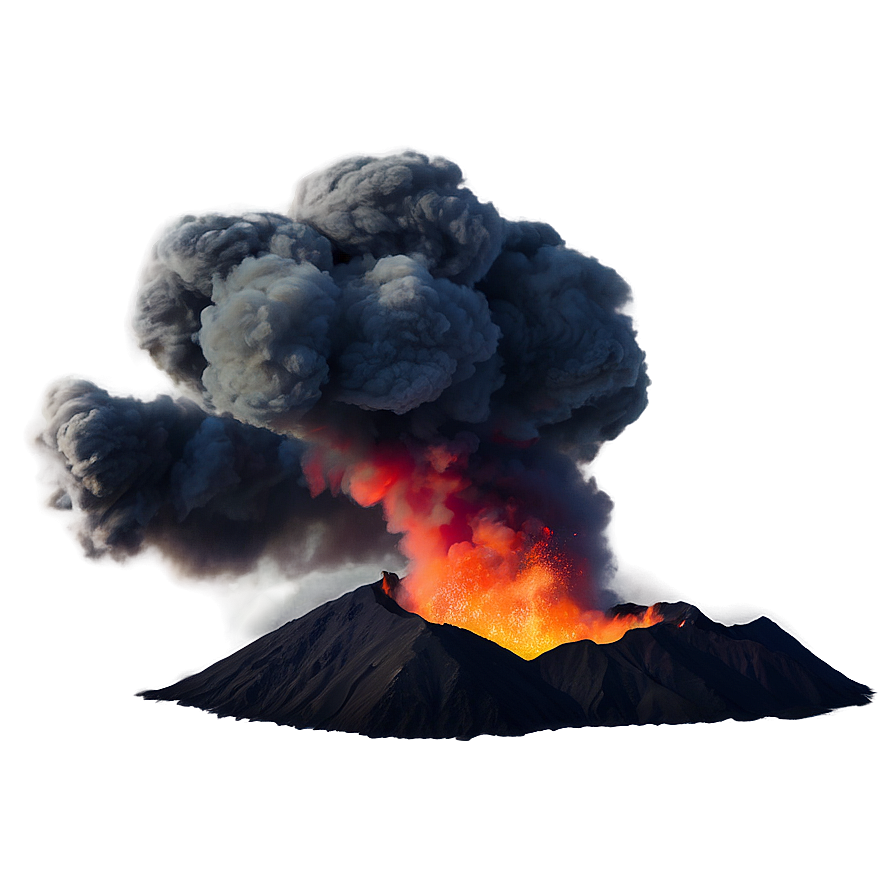 Volcanic Fire Smoke Png 05252024 PNG Image