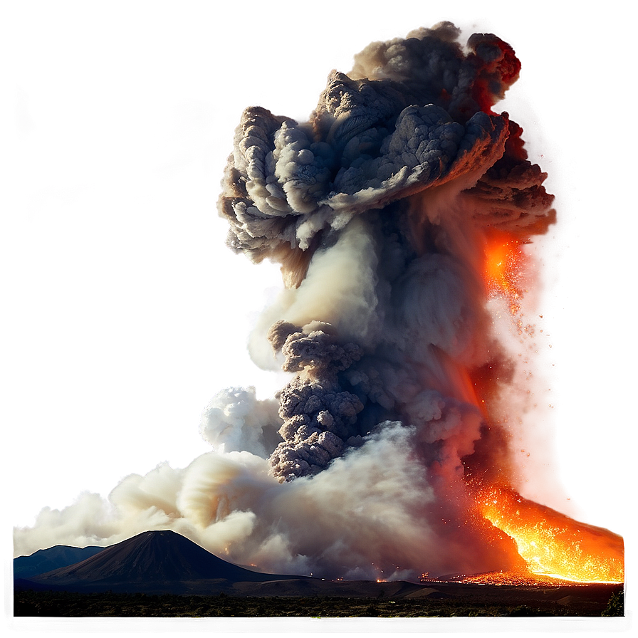 Volcano Erupting At Night Png 86 PNG Image