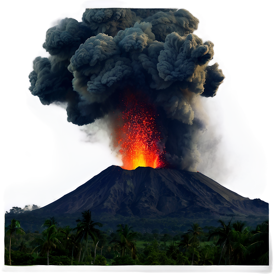 Volcano Eruption Png Lsb PNG Image