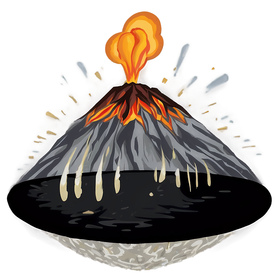 Volcano Eruption Warning Png 64 PNG Image