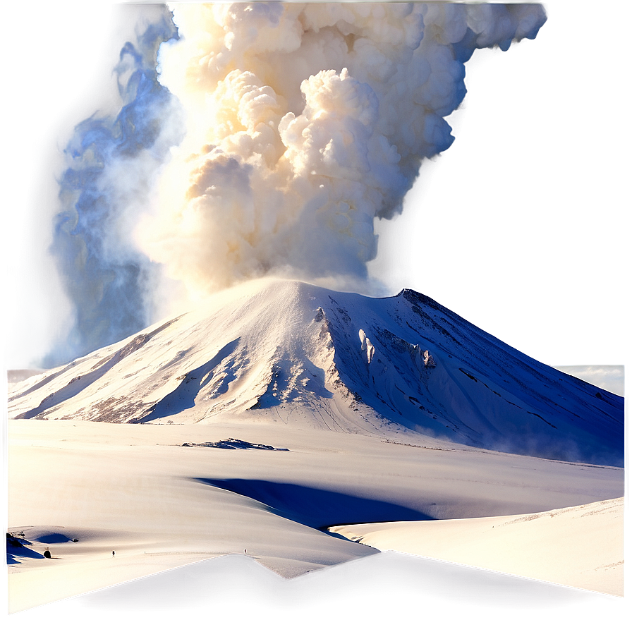 Volcano In Winter Snow Png 05232024 PNG Image