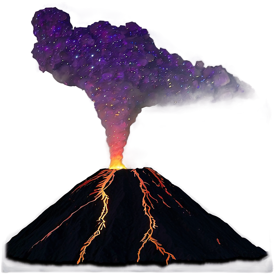 Volcano Under Stars Png Nmp66 PNG Image