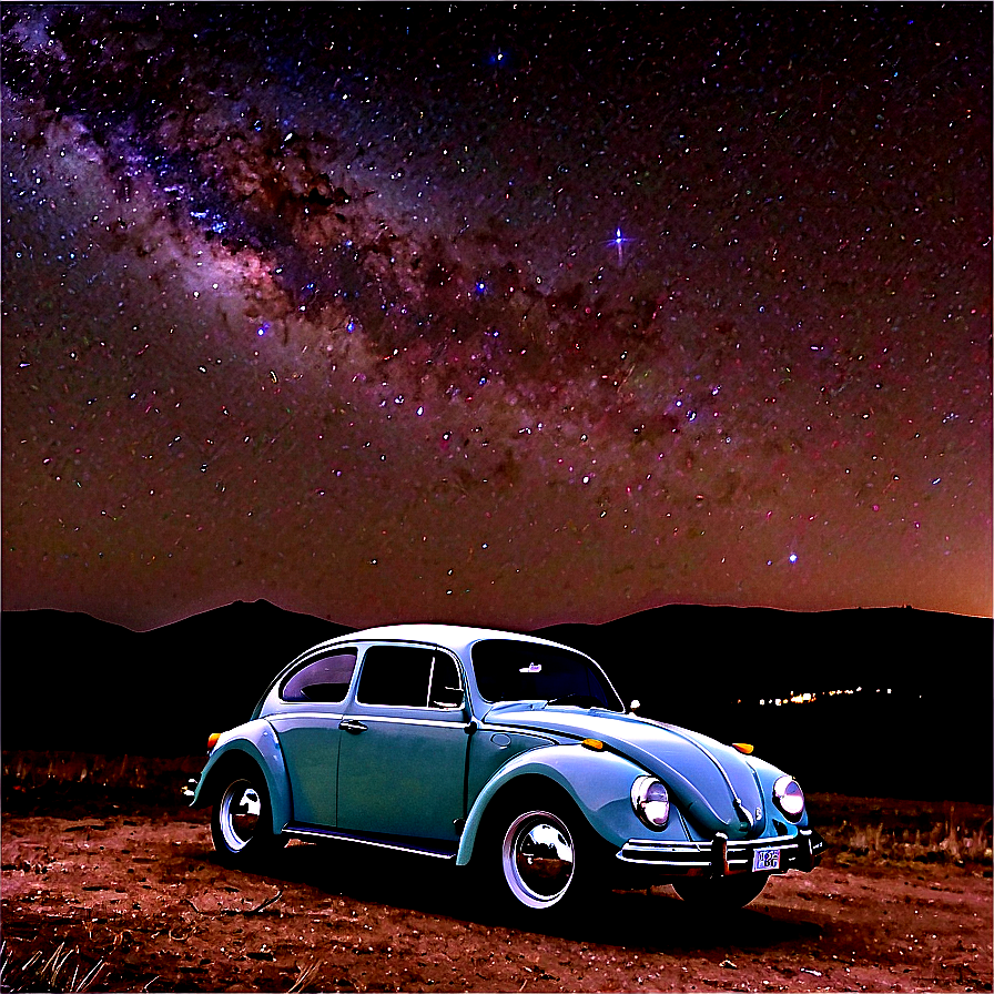 Volkswagen Beetle Under The Stars Png Uhi78 PNG Image