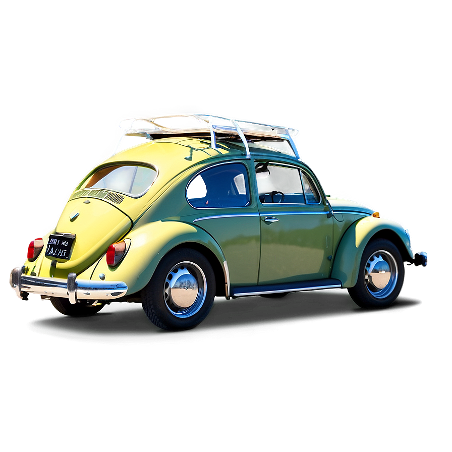 Volkswagen Beetle With Bicycle Rack Png 11 PNG Image