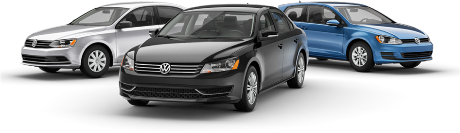 Volkswagen Sedan Models Lineup PNG Image