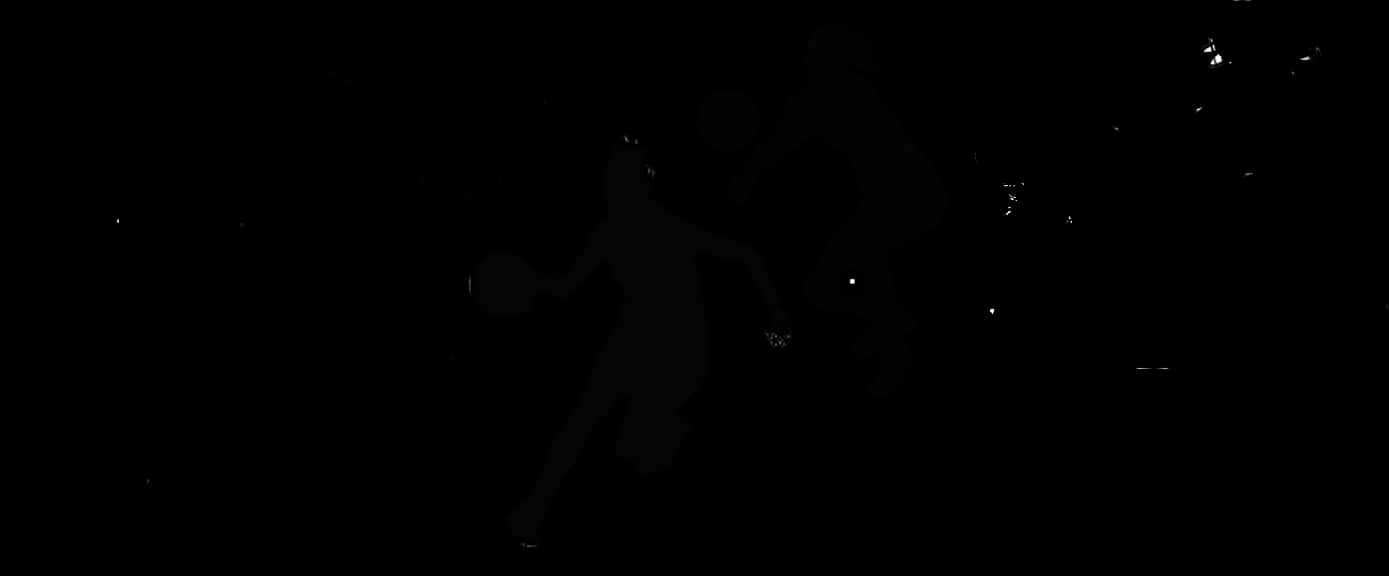 Volleyball Matchin Action Silhouette PNG Image