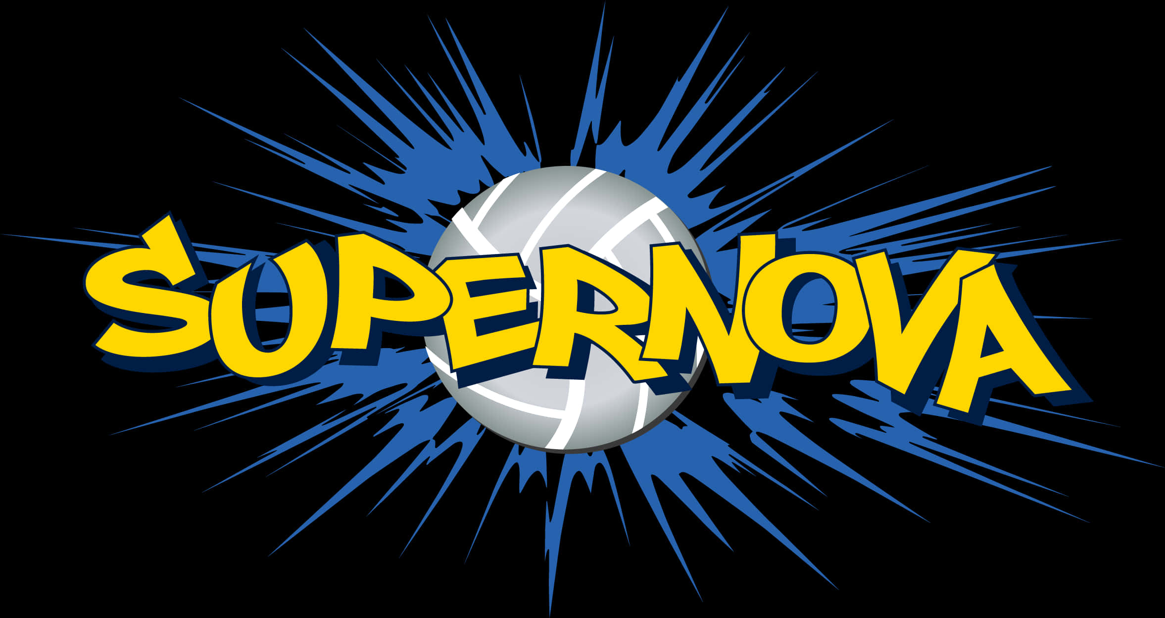 Volleyball Supernova Graphic PNG Image