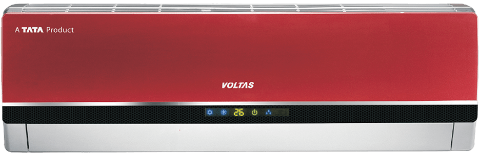 Voltas Split A C Unit Red PNG Image