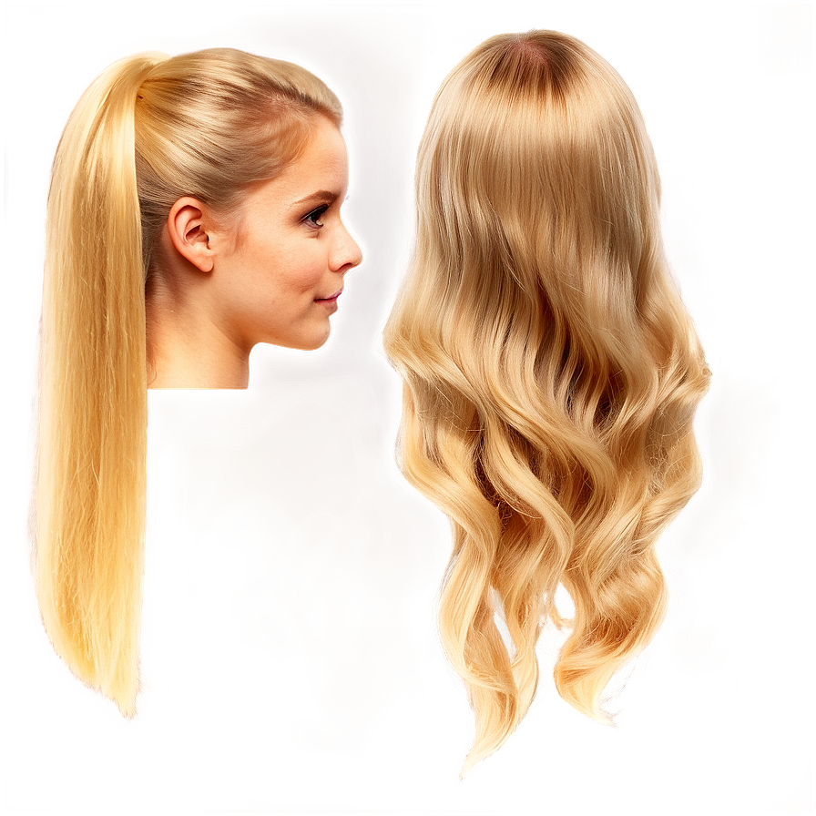 Volume Rich Blond Hair Png Ovb PNG Image