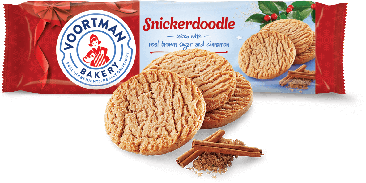 Voortman Snickerdoodle Cookies Packaging PNG Image