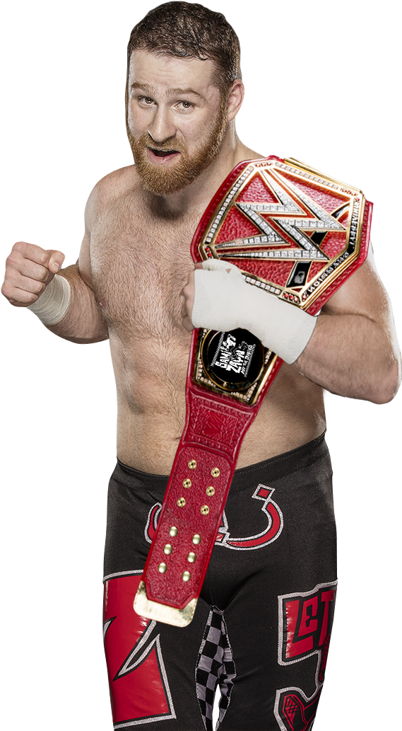 W W E Champion With Red Belt PNG Image