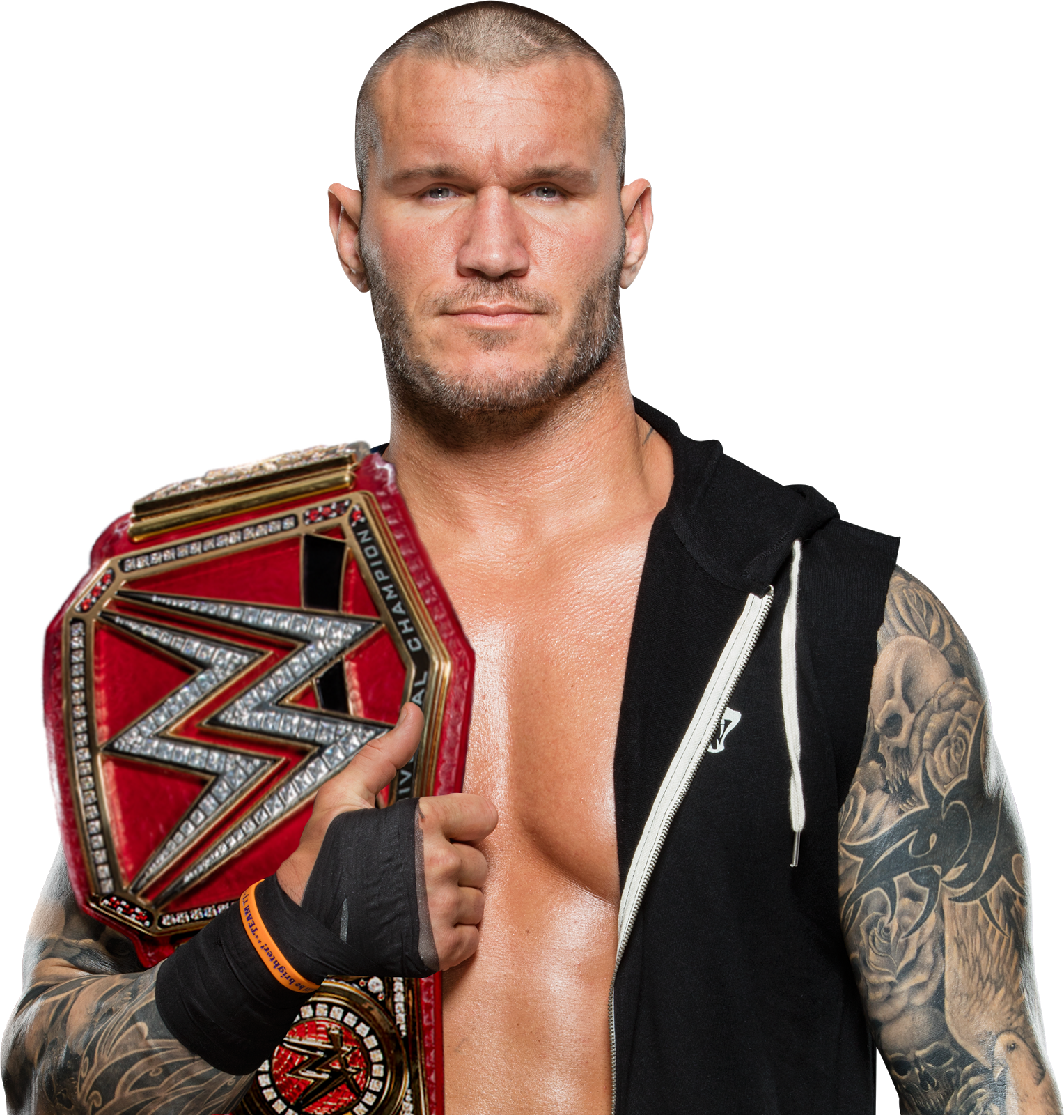 W W E Champion With Title Belt PNG Image